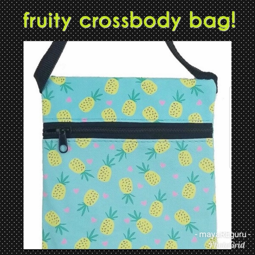Fruit Print Crossbody Bag